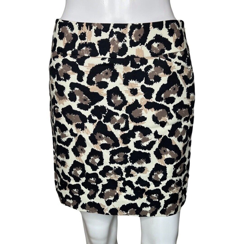 Loft Skirt Womens 0 Petite Black White Zebra Pencil Skirt‎ Straight Edgy Rock